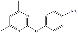 4-[(4,6-dimethyl-2-pyrimidinyl)oxy]aniline Structure