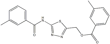 {5-[(3-methylbenzoyl)amino]-1,3,4-thiadiazol-2-yl}methyl 3-methylbenzoate Structure