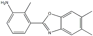3-(5,6-dimethyl-1,3-benzoxazol-2-yl)-2-methylaniline 구조식 이미지
