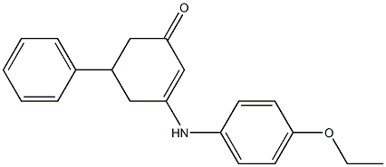 3-(4-ethoxyanilino)-5-phenyl-2-cyclohexen-1-one 구조식 이미지