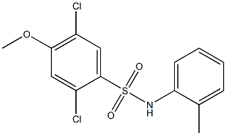 2,5-dichloro-4-methoxy-N-(2-methylphenyl)benzenesulfonamide 구조식 이미지