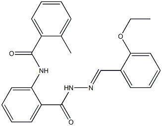 N-(2-{[2-(2-ethoxybenzylidene)hydrazino]carbonyl}phenyl)-2-methylbenzamide Structure