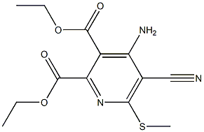 diethyl 4-amino-5-cyano-6-(methylsulfanyl)-2,3-pyridinedicarboxylate Structure