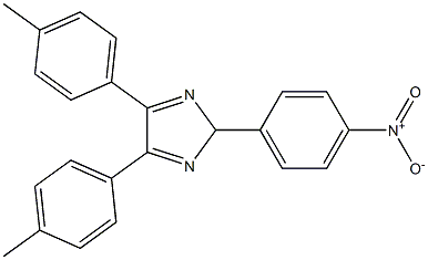 2-{4-nitrophenyl}-4,5-bis(4-methylphenyl)-2H-imidazole Structure