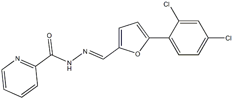 N'-{[5-(2,4-dichlorophenyl)-2-furyl]methylene}-2-pyridinecarbohydrazide Structure