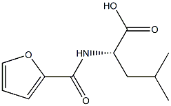 N-(furan-2-ylcarbonyl)leucine Structure