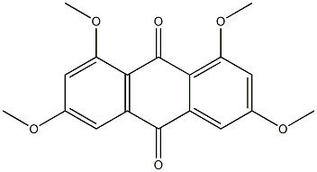 1,3,6,8-tetramethoxyanthra-9,10-quinone 구조식 이미지