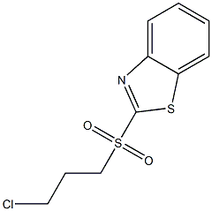 1,3-benzothiazol-2-yl 3-chloropropyl sulfone Structure