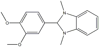 2-(3,4-dimethoxyphenyl)-1,3-dimethyl-2,3-dihydro-1H-benzimidazole 구조식 이미지