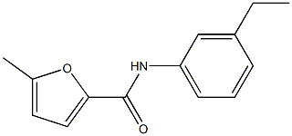 N-(3-ethylphenyl)-5-methyl-2-furamide 구조식 이미지