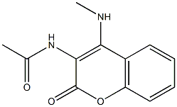 N-[4-(methylamino)-2-oxo-2H-chromen-3-yl]acetamide Structure