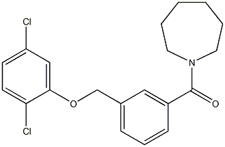 3-(1-azepanylcarbonyl)benzyl 2,5-dichlorophenyl ether Structure
