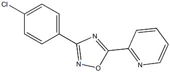 2-[3-(4-chlorophenyl)-1,2,4-oxadiazol-5-yl]pyridine Structure