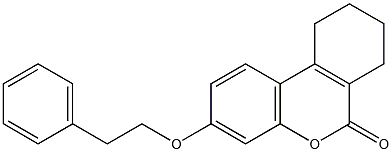 3-(2-phenylethoxy)-7,8,9,10-tetrahydro-6H-benzo[c]chromen-6-one Structure