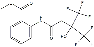 methyl 2-{[4,4,4-trifluoro-3-hydroxy-3-(trifluoromethyl)butanoyl]amino}benzoate Structure