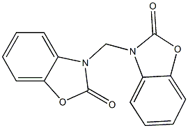 3-[(2-oxo-1,3-benzoxazol-3(2H)-yl)methyl]-1,3-benzoxazol-2(3H)-one 구조식 이미지