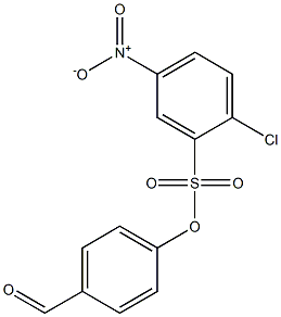 4-formylphenyl 2-chloro-5-nitrobenzenesulfonate 구조식 이미지