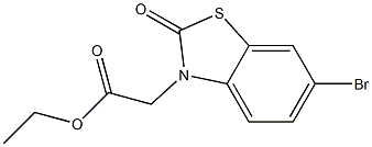 ethyl (6-bromo-2-oxo-1,3-benzothiazol-3(2H)-yl)acetate Structure