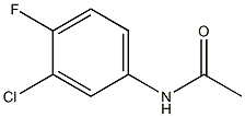 N-(3-chloro-4-fluorophenyl)acetamide 구조식 이미지