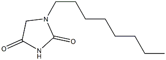 1-octyl-2,4-imidazolidinedione Structure