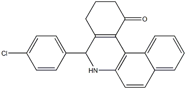 5-(4-chlorophenyl)-3,4,5,6-tetrahydrobenzo[a]phenanthridin-1(2H)-one Structure