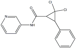 2,2-dichloro-3-phenyl-N-(3-pyridinyl)cyclopropanecarboxamide 구조식 이미지