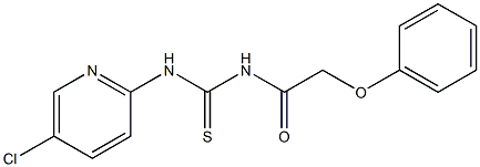 N-(5-chloropyridin-2-yl)-N'-(phenoxyacetyl)thiourea Structure