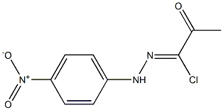 N-{4-nitrophenyl}-2-oxopropanehydrazonoyl chloride Structure