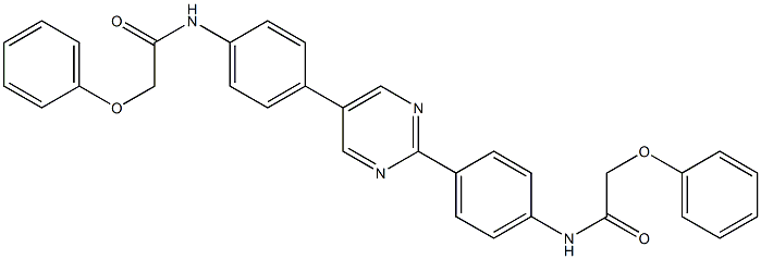 2-phenoxy-N-[4-(2-{4-[(phenoxyacetyl)amino]phenyl}-5-pyrimidinyl)phenyl]acetamide Structure