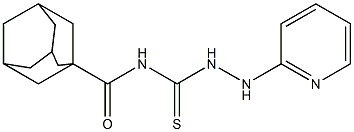 N-{[2-(2-pyridinyl)hydrazino]carbothioyl}-1-adamantanecarboxamide 구조식 이미지