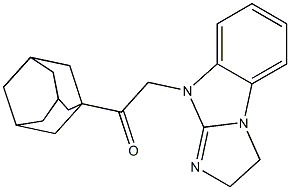 1-(1-adamantyl)-2-(2,3-dihydro-9H-imidazo[1,2-a]benzimidazol-9-yl)ethanone 구조식 이미지