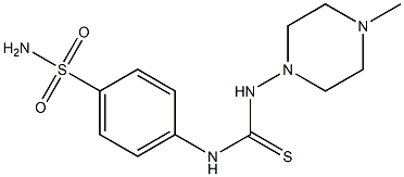 4-({[(4-methylpiperazin-1-yl)amino]carbothioyl}amino)benzenesulfonamide Structure