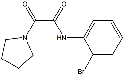 N-(2-bromophenyl)-2-oxo-2-(1-pyrrolidinyl)acetamide Structure