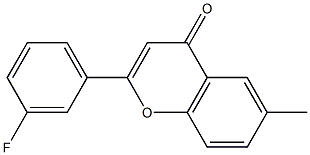 2-(3-fluorophenyl)-6-methyl-4H-chromen-4-one Structure