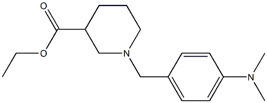 ethyl 1-[4-(dimethylamino)benzyl]-3-piperidinecarboxylate Structure