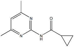 N-(4,6-dimethyl-2-pyrimidinyl)cyclopropanecarboxamide Structure