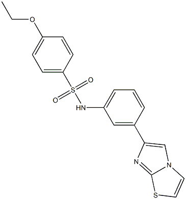 4-ethoxy-N-(3-imidazo[2,1-b][1,3]thiazol-6-ylphenyl)benzenesulfonamide 구조식 이미지