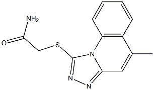 2-[(5-methyl[1,2,4]triazolo[4,3-a]quinolin-1-yl)sulfanyl]acetamide 구조식 이미지