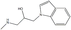 1-(1H-indol-1-yl)-3-(methylamino)-2-propanol Structure