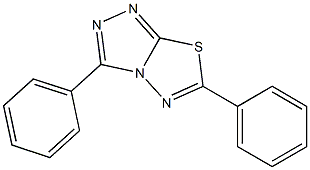 3,6-diphenyl[1,2,4]triazolo[3,4-b][1,3,4]thiadiazole 구조식 이미지