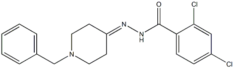 N'-(1-benzyl-4-piperidinylidene)-2,4-dichlorobenzohydrazide Structure