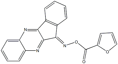 11H-indeno[1,2-b]quinoxalin-11-one O-(2-furoyl)oxime 구조식 이미지