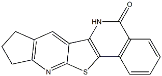 9,10-dihydro-6H-cyclopenta[5',6']pyrido[3',2':4,5]thieno[3,2-c]isoquinolin-5(8H)-one Structure
