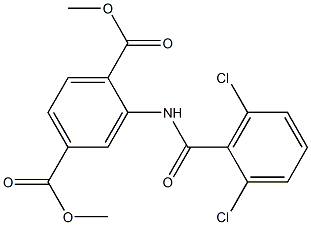 dimethyl 2-[(2,6-dichlorobenzoyl)amino]terephthalate 구조식 이미지