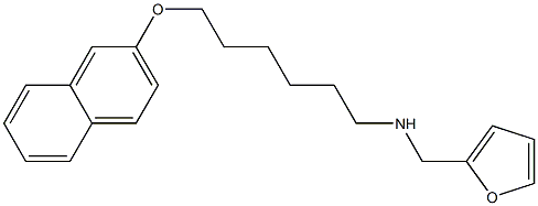 N-(2-furylmethyl)-6-(2-naphthyloxy)hexan-1-amine Structure