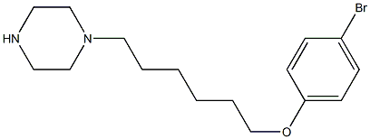 4-bromophenyl 6-(1-piperazinyl)hexyl ether 구조식 이미지