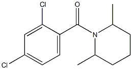1-(2,4-dichlorobenzoyl)-2,6-dimethylpiperidine 구조식 이미지