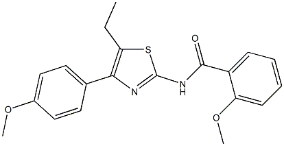 N-[5-ethyl-4-(4-methoxyphenyl)-1,3-thiazol-2-yl]-2-methoxybenzamide Structure