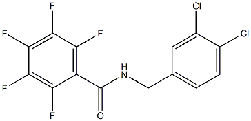 N-(3,4-dichlorobenzyl)-2,3,4,5,6-pentafluorobenzamide Structure