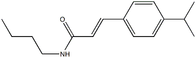 N-butyl-3-(4-isopropylphenyl)acrylamide 구조식 이미지